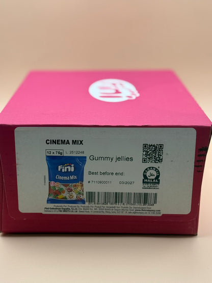 Fini Cinema Mix Fruit Gummy Sweets Packs 12x75g Perfect Kids Gift&amp;Adults&amp;Parties